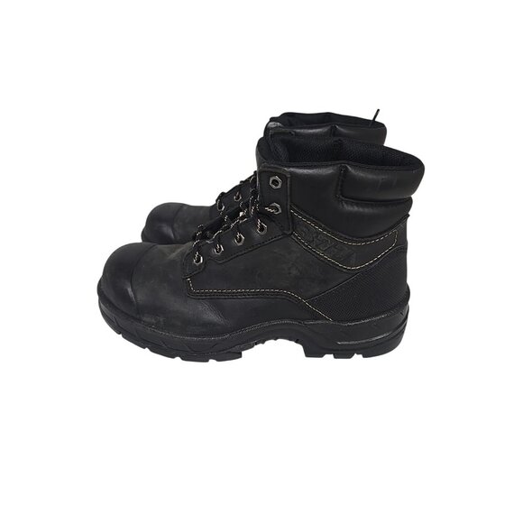 Dakota Men\'s 6\'\' 877 Steel Toe Steel Plate Work Boots Black Leather Size 10M main image 7